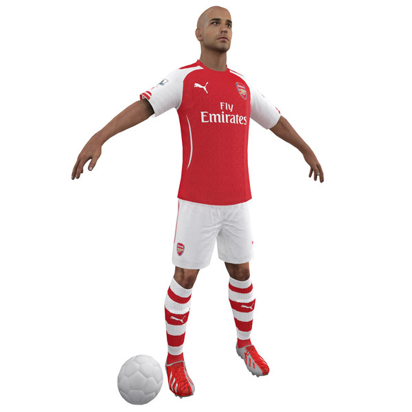 soccer player 3d max