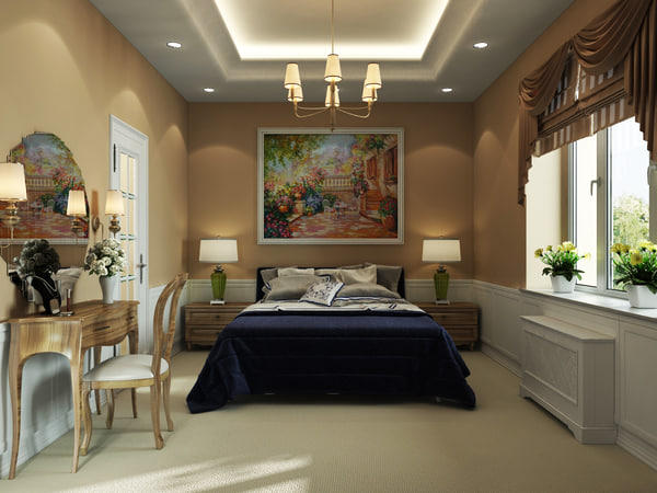 bedroom interior 3d max
