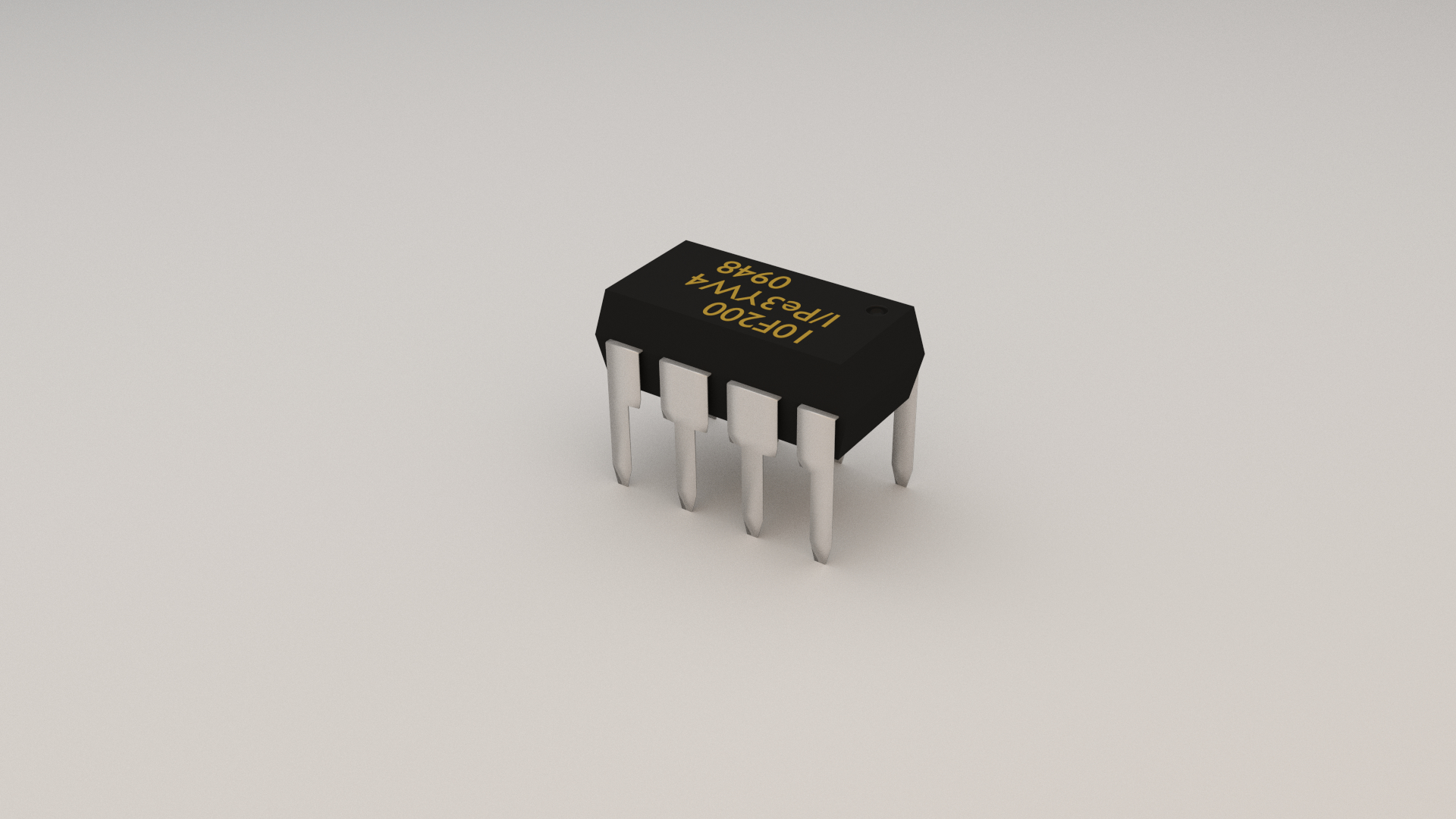 电子芯片(pic10f200)3d模型
