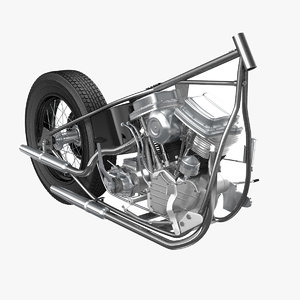 3ds max motorcycle powertrain