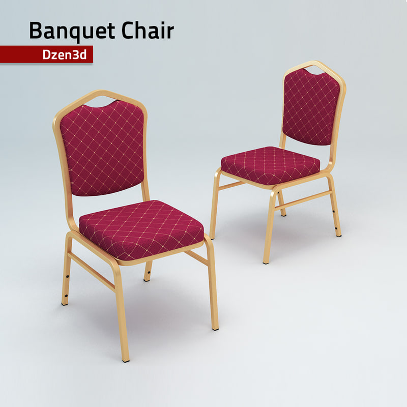 3d model hotel banquet chair