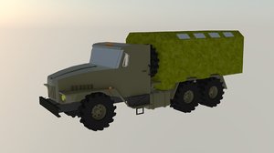 3d military truck model