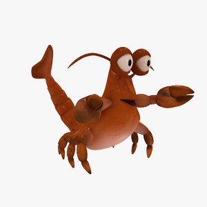 animation lobsters 3d model