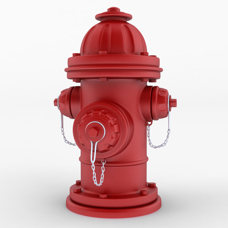 3d model hydrant cartoon