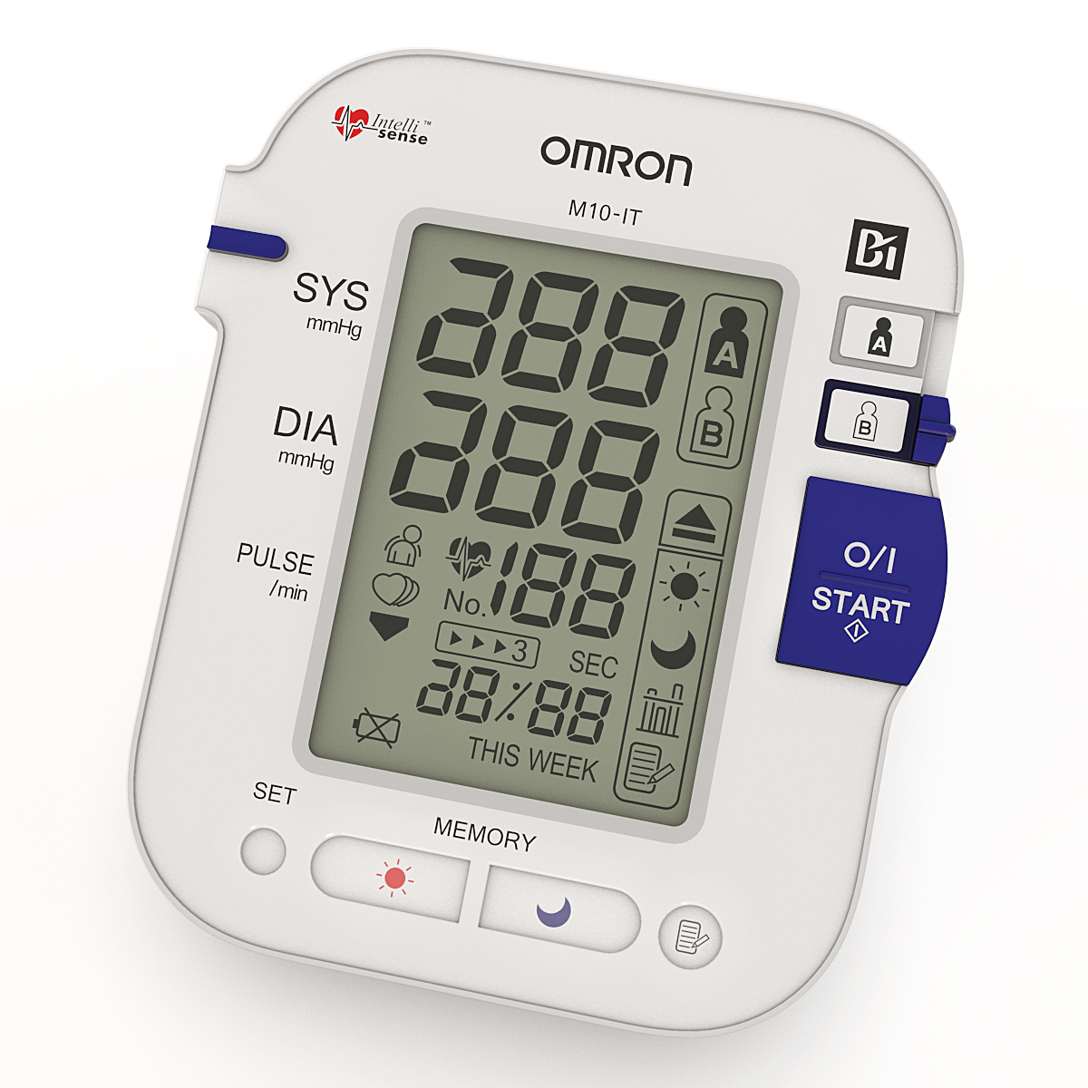 3d model omron blood pressure monitor
