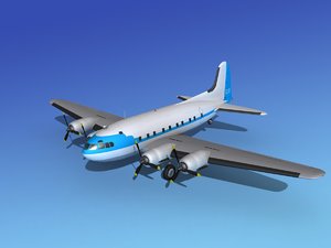 propellers boeing 307 3d model