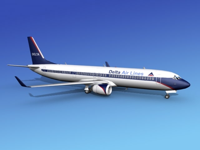 3d 737-900er 737 airplane 737-900 model