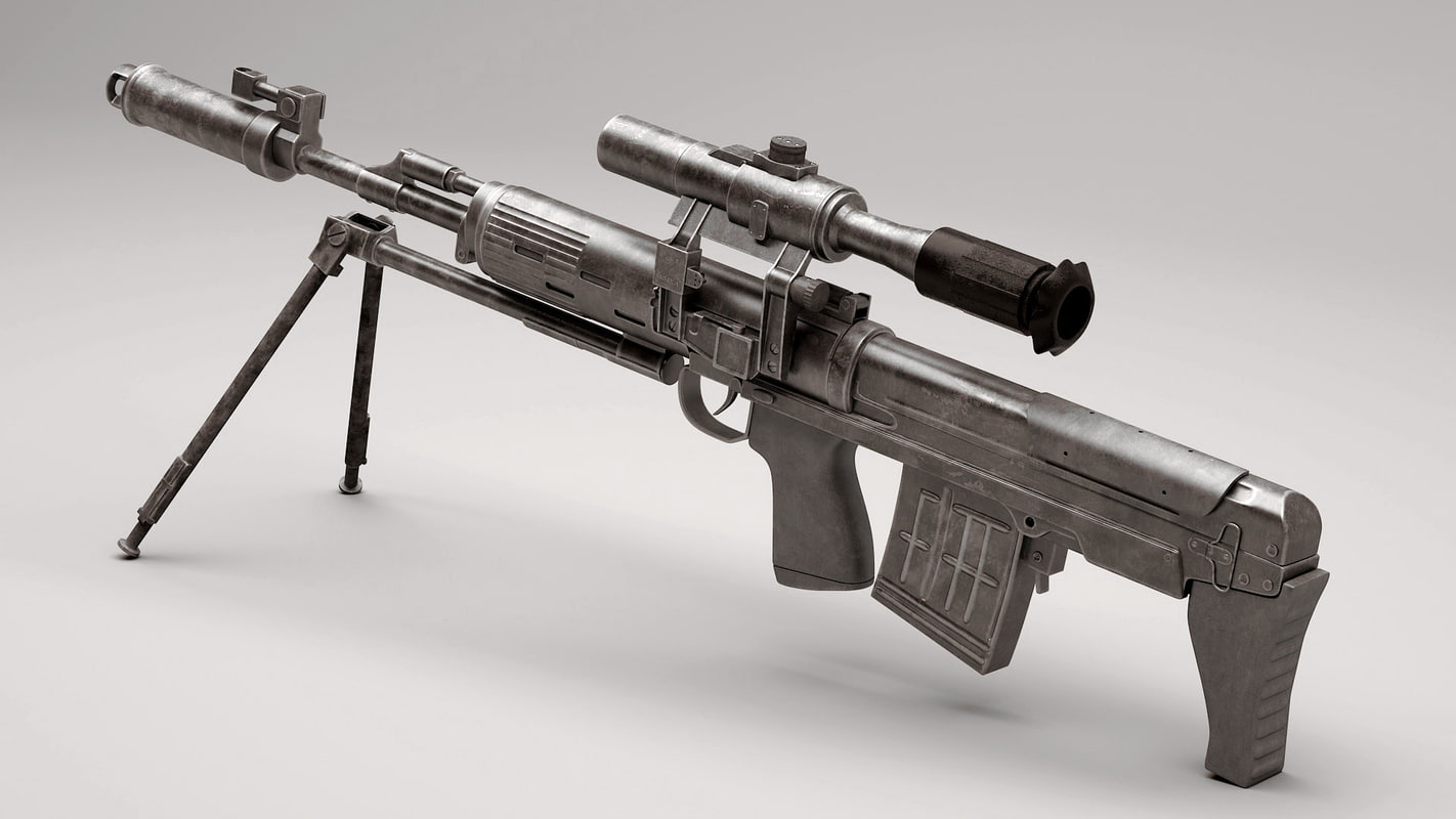 3d Dragunov Svu Gun