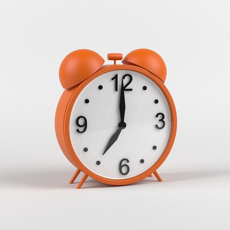 3ds max alarm clock