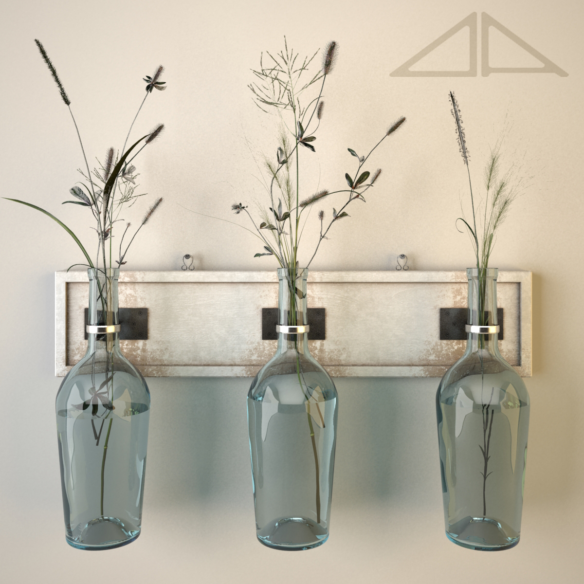 Shabby Handmade Vases 3d Model