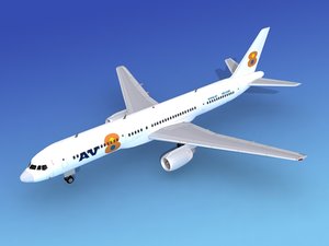 3d airline boeing 757 757-200 model