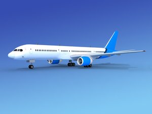 airline boeing 757 757-200 3d model