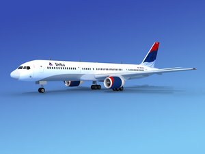 airline boeing 757 757-200 dxf