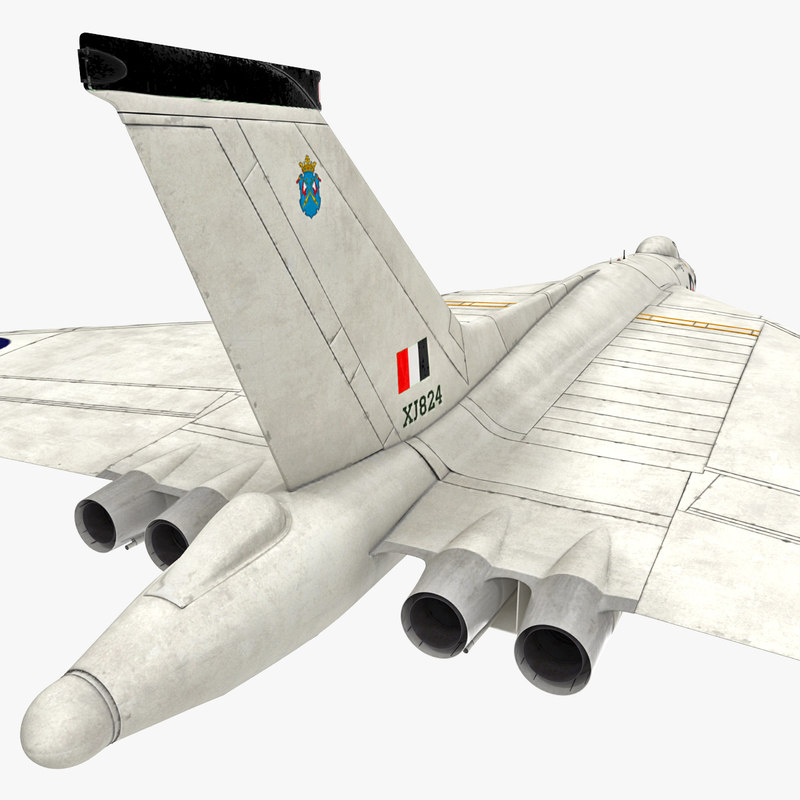 3d aircraft avro vulcan rigged