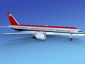 3d model airline boeing 757 757-200