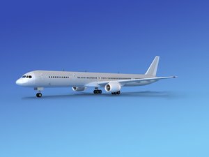 airline boeing 757 757-300 3d model