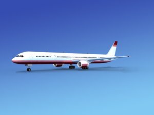 3d airline boeing 757 757-300 model