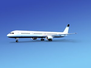 airline boeing 757 757-300 3d lwo