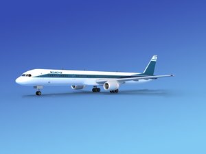 3d model of airline boeing 757 757-300