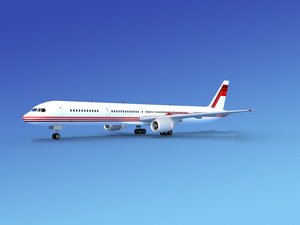airline boeing 757 757-300 3d model