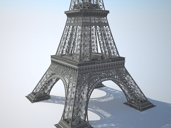 eiffel tower 3d model