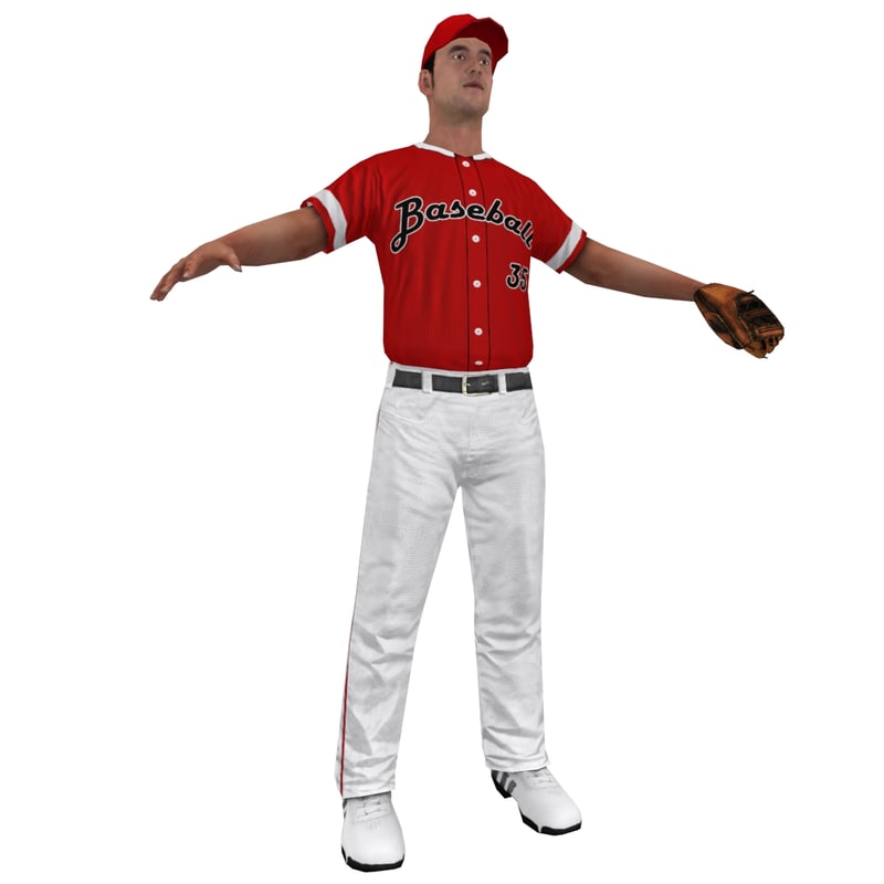 baseball player 3d model