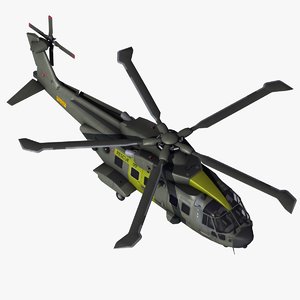 3d model of aw101 joint support helicopter