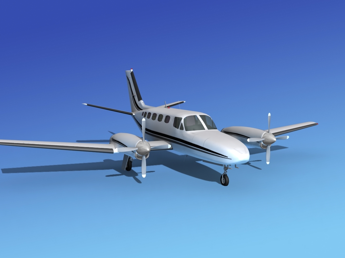 propellers cessna 441 conquest 3d model