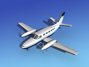 propellers cessna 441 conquest 3d model