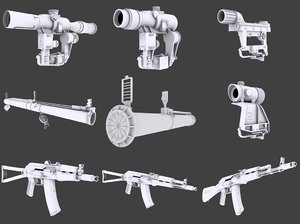 3d pack weapons gears