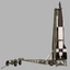 ballistic missile v-2 launcher 3d 3ds