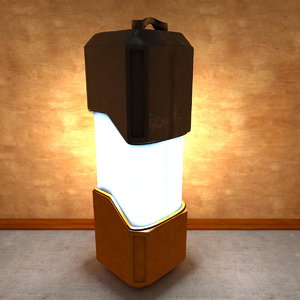 free sci-fi lamp 3d model
