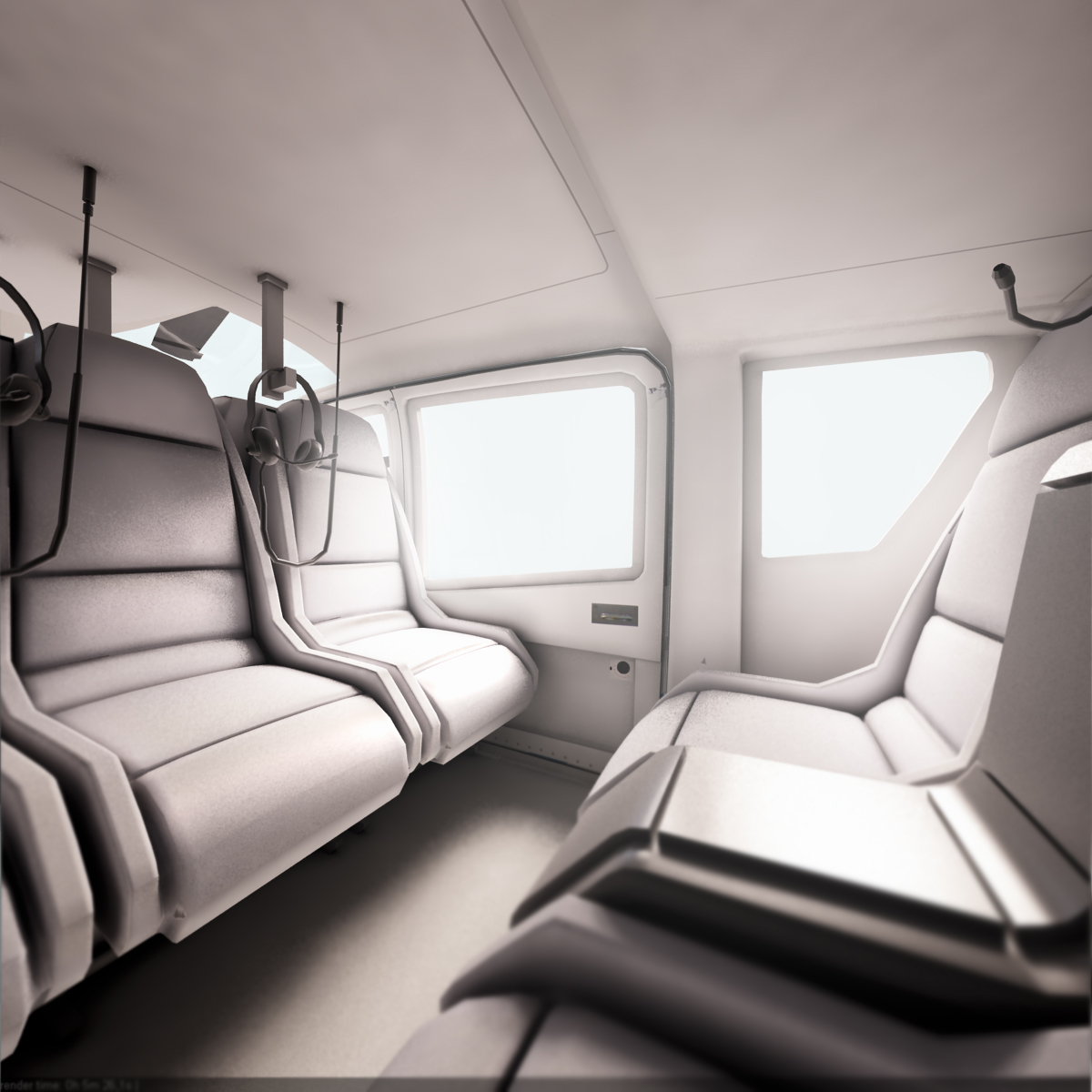 欧洲直升机公司ec 135私人橙3d模型