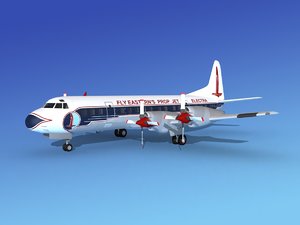 propellers electra airline lockheed 3d 3ds