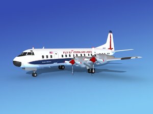 3d propellers electra airline lockheed model