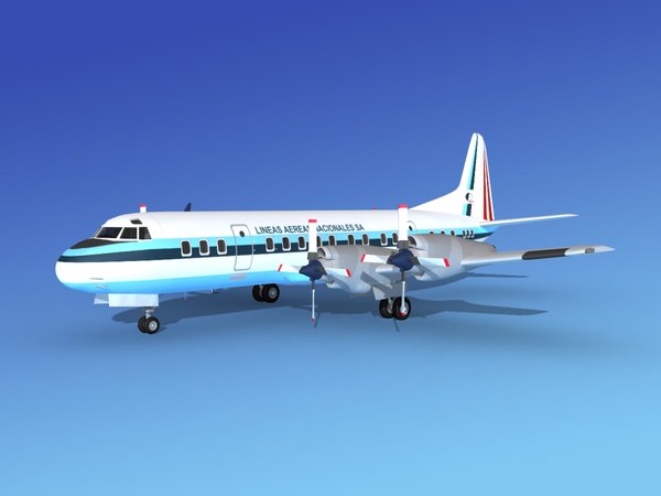 Modelo 3d Lockheed L 188 Electra Lansa Turbosquid 872317 - lansa lockheed l 188 electra roblox