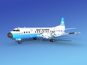 3d model propellers electra lockheed charter