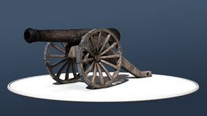 cannon 3d model