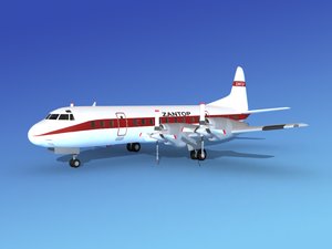 propellers electra lockheed 3d model