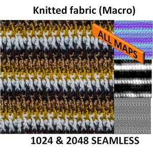 Hand made knitted fabric 1