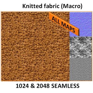 Hand made knitted fabric 2