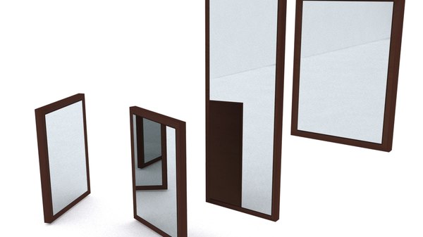 3d Ikea Hemnes Mirrors Model, Ikea Hemnes Mirror White Uk