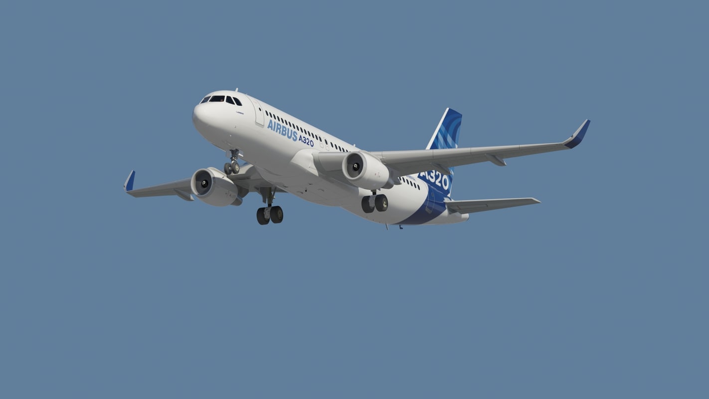 3d a320 sharklet model