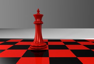 chess king 3d c4d