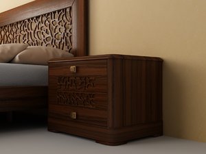 bed nightstand 3d model