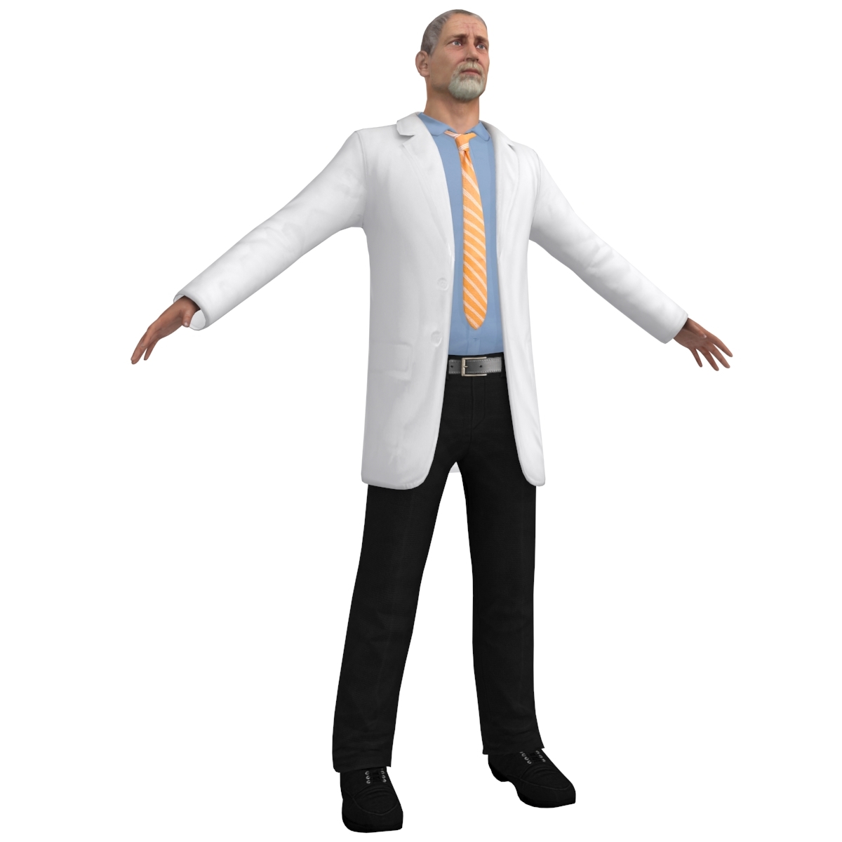 3d Model Of Rigged Doctor