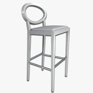 bar stool 3d 3ds