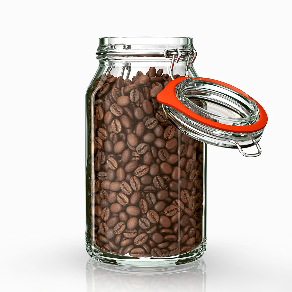 jar coffee beans