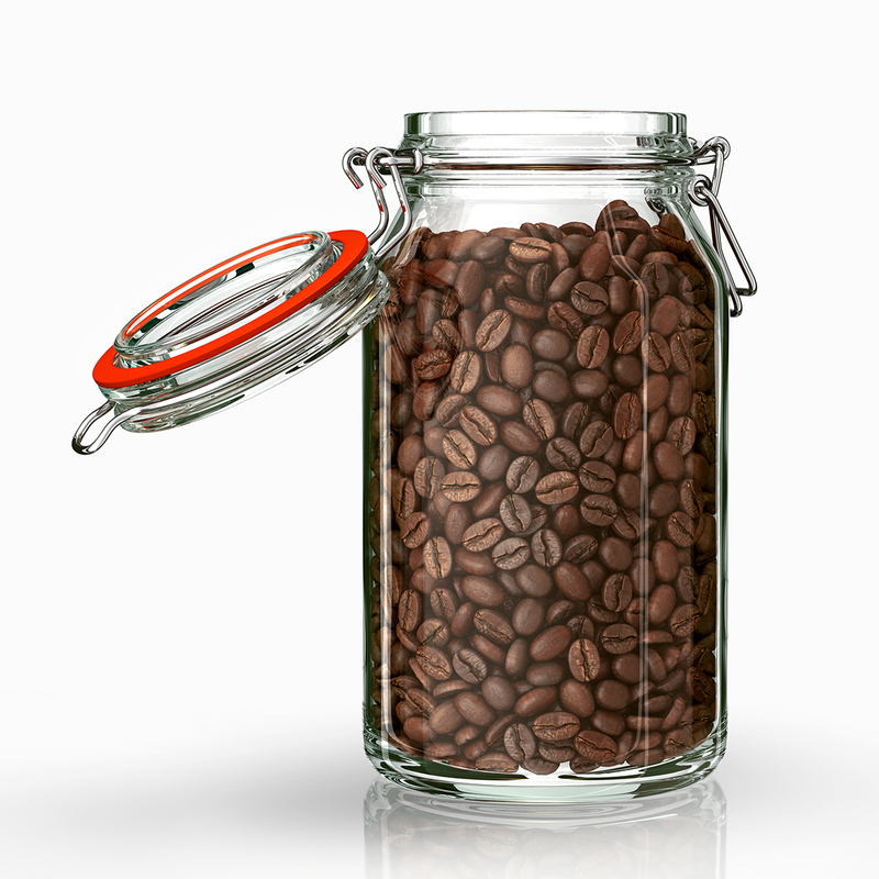 jar coffee beans