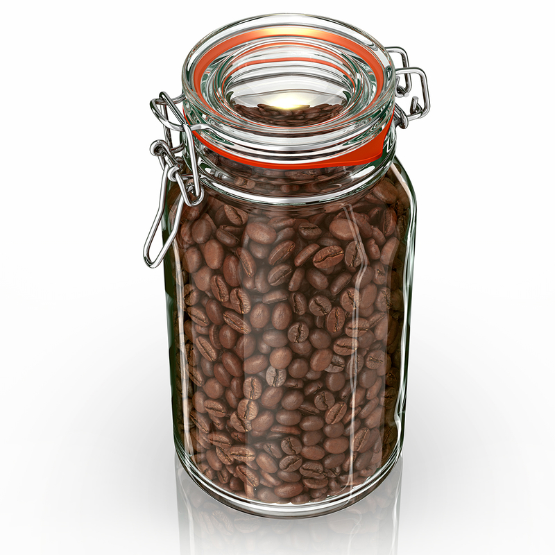 jar coffee beans